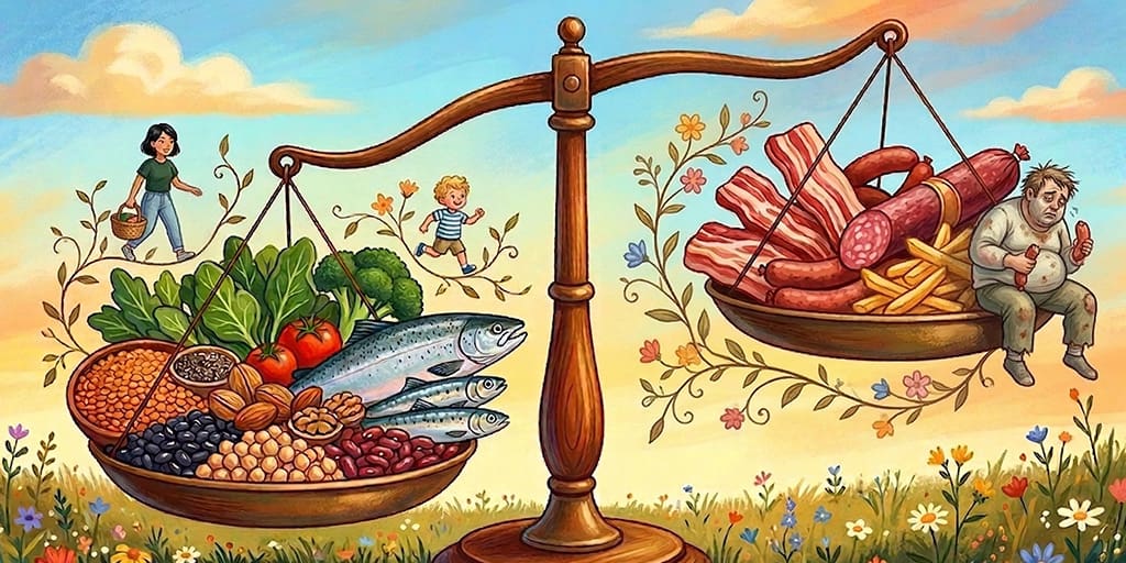 Plant protein and fish are linked with longer life, while red and processed meat raise risk 1 Plant protein and fish
