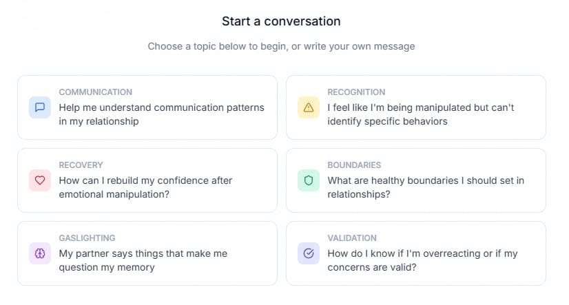 gaslightingcheck.com ai coach